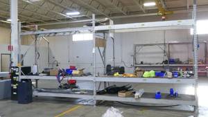 2 sections of pallet racking, 36 in wide x 10 ft tall