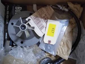 coolant and blow off nozzle, impeller, collet pry off tool