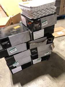 lot 20 image: Lot of MSI Greecian White Hexagon 12 in. x 12 in. x 10mm Honed Marble Mesh-Mounted Mosaic Tile (8.9 sq. ft.  case)  Customer Returns See Pictures