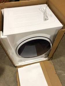 lot 29 image: Panda 3.5 cu.ft. 110-Volt Compact Portable Electric Laundry Dryer, White and Black Customer Returns See Pictures
