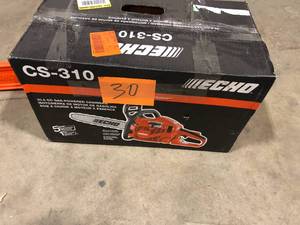 lot 30 image: ECHO 14 in. 30.5 cc Gas 2-Stroke Rear Handle Chainsaw  Customer Returns See Pictures