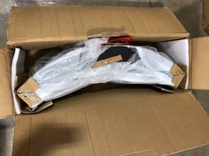 lot 35 image: Sunnydaze Decor 39 in. Dia x 10 in. H Round Steel Wood Burning Fire Pit Ring Liner  Customer Returns See Pictures