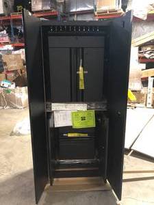 lot 1 image: Husky 4-Piece Regular Duty Welded Steel Garage Storage System in Black Customer Returns See Pictures
