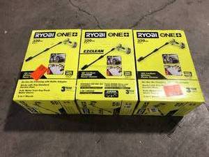 lot 4 image: Lot of RYOBI ONE 18V EZClean 320 PSI 0.8 GPM Cordless Battery Cold Water Power Cleaner (Tool Only)Customer Returns See Pictures