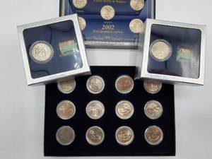 lot 44 image: State Quarter Set -- 100 Quarters in Custom Folder