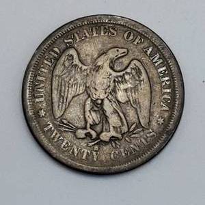 lot 51 image: 1875-S 20 Twenty Cent Piece