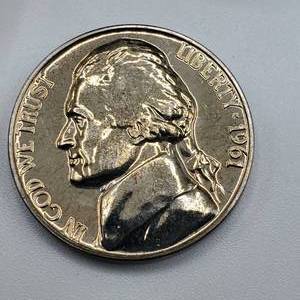 lot 58 image: Roll 1961 PROOF Jefferson Nickels, Roll 2005-P Nickels &amp 2 extra Nickels -- Fun Lot