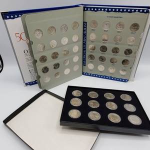 lot 74 image: Complete Set of 100 State Quarters plus 12 Territorial Quarters in Capsules -- 112 Quarters in all