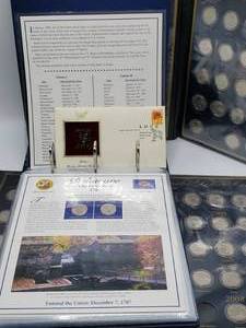 lot 80 image: GRAB BAG #2 -- 108 State Quarters &amp 1st Day Issue Love Stamp LK