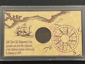 lot 3 image: East India Company Shipwreck Coin of 1809