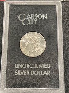 lot 5 image: 1884-CC Morgan Dollar Uncirculated Hard to Find Carson City