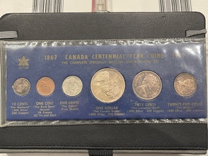 lot 15 image: 1967 Canada Centennial Coin Set