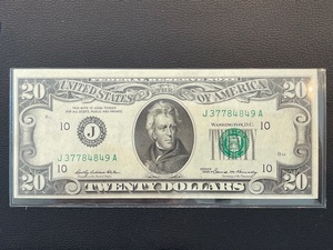 lot 64 image: $20 Dollar Federal Reserve Note
