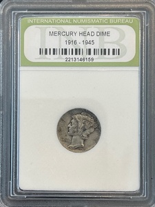lot 73 image: 1945 Mercury Dime