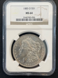 lot 83 image: 1885-O Morgan Dollar NGC MS64
