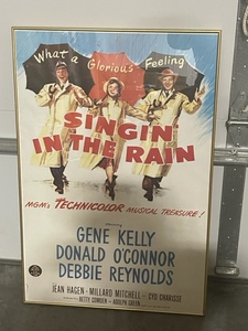 lot 35 image: Framed Singin in the Rain Poster