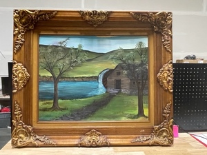 lot 44 image: Vintage Painting