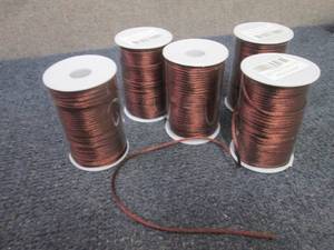 lot 10 image: 5 Spools Brown Nylon Cord...