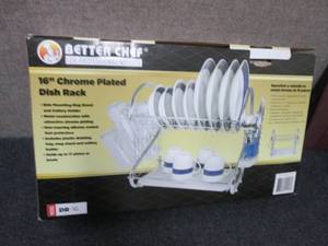 lot 29 image: 16 inch Chrome Plated Dish Rack...