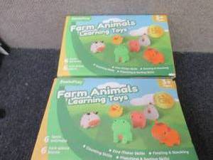 lot 92 image: 2 Sets BoxinPlay Farm Animals Learn...