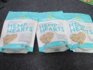 lot 96 image: 3- 12 oz Organic Hemp Hearts...