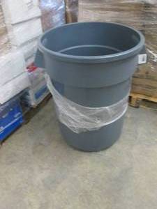 lot 148 image: Boardwalk Round Waste Receptacle, 3...