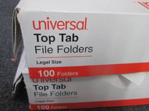 lot 157 image: 2- 100ct Universal LegalTop Tab Fil...