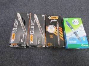 lot 161 image: 4 pks Assorted Pens...