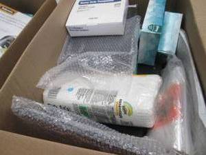 lot 184 image: Box of Assorted Office Supplies...