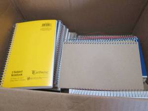 lot 186 image: Box of 3 Subject Notebooks...