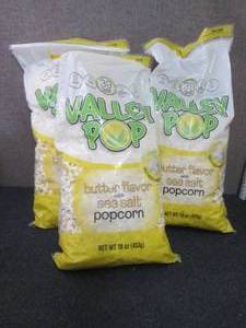lot 193 image: 3 Large 16 oz Bags Valley Pop Popco...