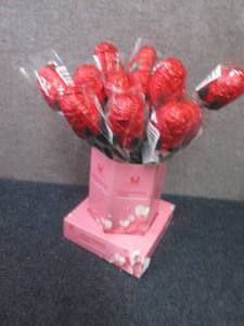 lot 195 image: 16 Chocolate Roses Bouquet...