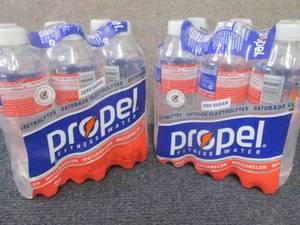 lot 214 image: 2- 6pks 16.9 oz Bottles Propel Wate...