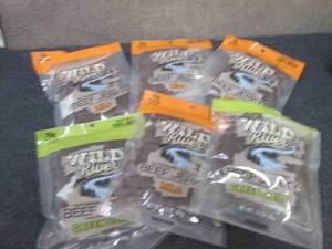 lot 231 image: 6 pks Assorted Wild River Beef Jerk...