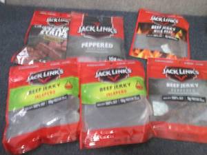 lot 237 image: 6 pks Assorted Jack Links Items...