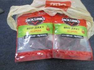 lot 249 image: 6- 3.25 oz Pks Jack Links Teriyaki ...