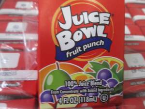 lot 255 image: 44- 4 oz Juice Bowl Fruit Punch Jui...