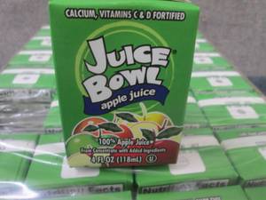 lot 256 image: 44- 4 oz Juice Bowl Apple Juice Jui...