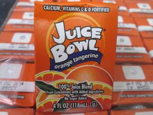 lot 258 image: 44- 4 oz Juice Bowl Orange Tangerin...