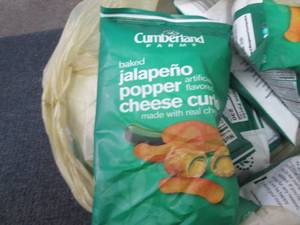 lot 260 image: 12- 1.5oz Bags Cumberland Baked Jal...