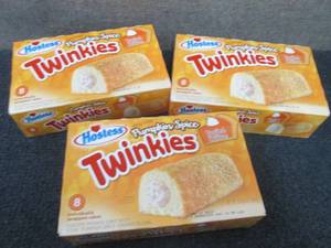 lot 304 image: 3- 8ct Boxes Hostess Pumpkin Spice ...