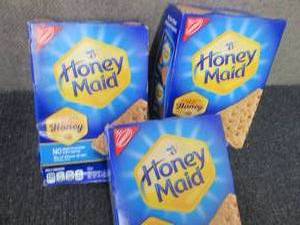 lot 308 image: 3- 14.4 oz Boxes Honey Maid Graham ...