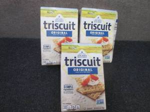 lot 314 image: 3- 8.5 oz Triscuit Originals...