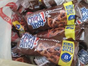 lot 334 image: 12- 4.15 oz Chips Ahoy Chunky...