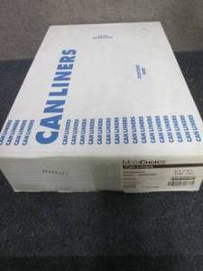 lot 418 image: 250 ct Case 33 Gallon Clear Trash B...