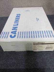 lot 420 image: 250 ct Case 33 Gallon Clear Trash B...