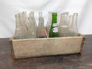 lot 16 image: Soda bottle Crate with Glass Bottles