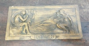 lot 21 image: Plaster Wall Hanging Featuring Homer