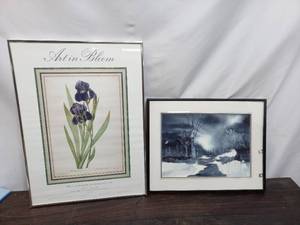 lot 55 image: 2 Framed Art Pieces