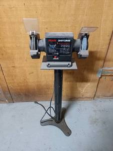 lot 66 image: Craftsman Grinder On Stand Tested Works